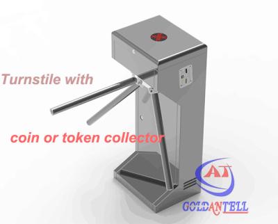 China Half Height Coin or Token Operated turnstile entrance gates for Swimming Pool Entrance for sale