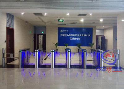 China Full Automatic Flap Barrier Gate Bi Directional Acrylic Arm Access Control Turnstile for sale