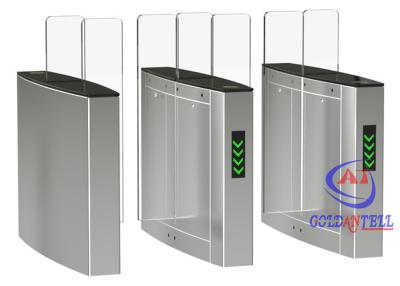 China Double Lanes Full Height Pedestrian Turnstiles Biometric Access For Residential for sale