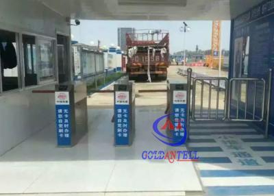 China Bi Directional Semi Automatic Tripod Turnstile Gate With Qr Barcode Reader for sale