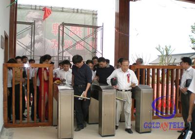 Κίνα Πύλη περιστροφικών πυλών τρίποδων χάλυβα Rfid, γυμναστική και πύλη εισόδων υπεραγορών κινηματογράφων προς πώληση