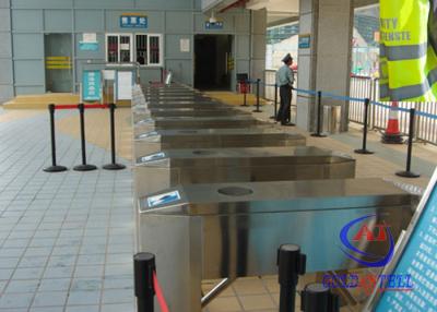 China Ticket management Barcode Reader turnstile entry systems with integrated Touch Screen for sale
