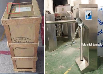 China Vertical Rfid Card Half Height Turnstiles For School , Bus Station And Gym for sale