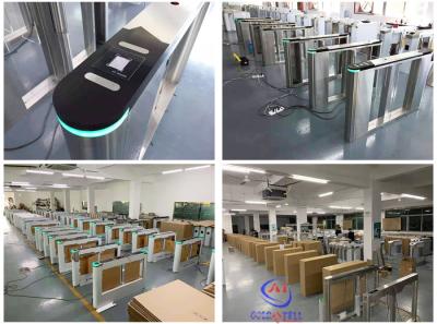 China AC / DC Security Turnstile Gate With RFID Fingerprint Facial Recognition Access Control for sale