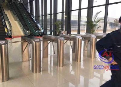 China SS 304 / 316 3 Rolling Turnstiles With Button/Card/Remote Control Operation Mode for sale