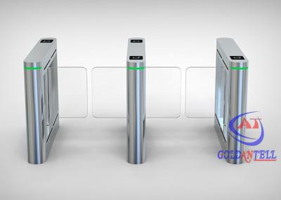 China Indoor/Outdoor Double Wing Pedestrian Turnstile Gate 900mm Width Stainless Steel Material for sale