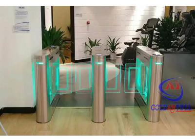 China Luxury Electronic Pedestrian Turnstile Gate With NFC RFID Card Automatic Baffle for sale