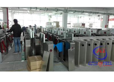 China IR Sensor Flap Barrier Turnstile High Security Full Auto Servo Motor For Airport for sale