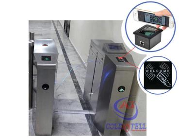 China Electromagnetic turnstile mechanism scanner code qr door open for university channel for sale