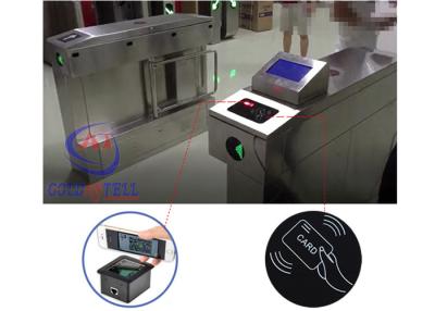 China infrared automatically turnstile mechanism barcode reader swing hidden gate barrier for student access for sale