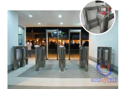 China Luxury Shape Speed Gate Security Half Height Turnstiles For Fitness for sale