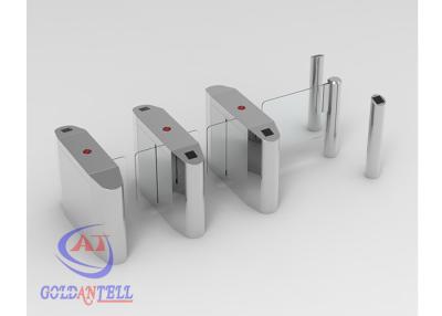 China Speed Two Lane Half Height Turnstiles Retractable Input Barrier Gate for sale