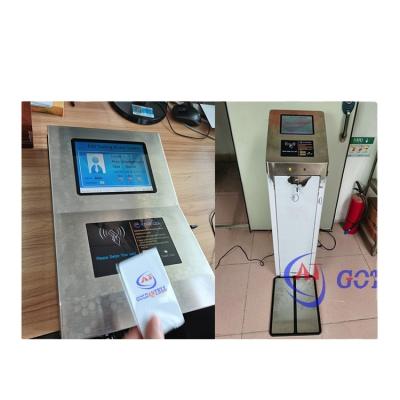 China ESD Gate with RFID Card Reader 8 Inch Screen Wrist Strap Tester for sale