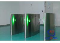 China Rfid Card Reader Flap Barrier Gate Security Programmable Turnstiles For Library System for sale