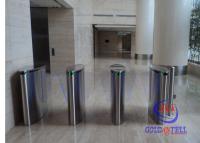 China Counter Automatic Flap Barrier Gate 304 Grade Acrylic Glass With Fingerprint Lock for sale