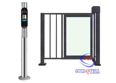 China Thermal Scanner Face Recognition Door Access Control Turnstiles With Camera Waterproof Fence Barrier for sale