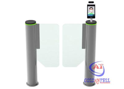 China Infrared Sensor Alarm System Temperature Screening Face Recognition Temperature Turnstyle Door for sale