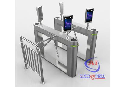 China Puerta del torniquete del trípode del reconocimiento de cara de la temperatura del código de barras RFID en venta