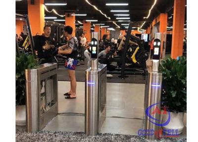 China qr code door access control sport turnstile temperature rfid multiple face recognition for gym entry for sale