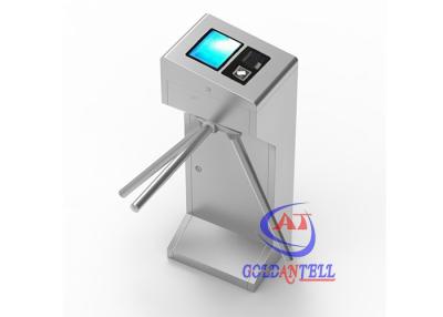 China Gynasium entrance vertical full-auto tripod turnstile / nfc card face camera scanner door system for sale