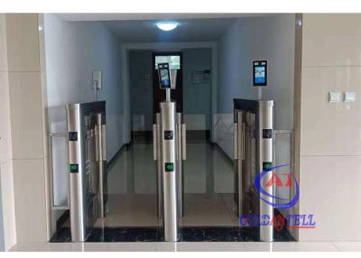 China RS485 Full Height Glass Obstacle Swing Gate Turnstile for sale