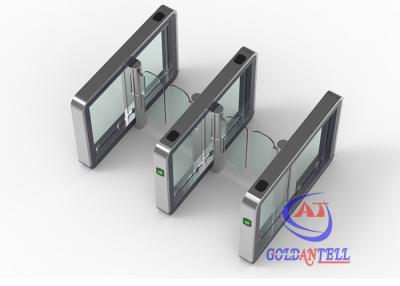 China Anti Punching 0.6s Tempered Glass Full Height Turnstile for sale