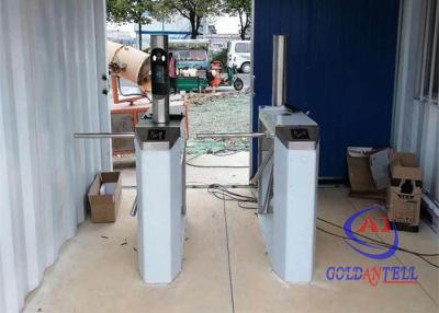 China Triangle Rotation 304 SS LED Tripod Turnstile Gate With Face Recognition Sensors for sale