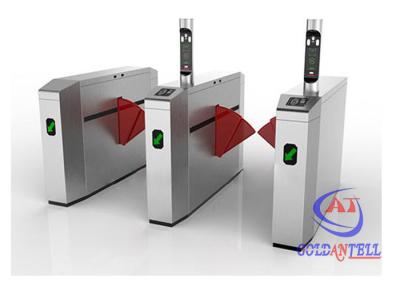 China 980mm Height Bi Directional Flap Barrier Gate Security Subway Turnstile for sale