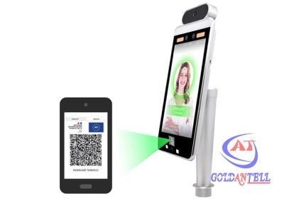 China WIFI QR Code Fingerprint Attendance Machine Face Recognition Temperature Scanner for sale