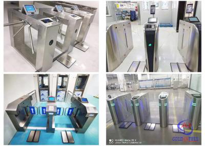 China Indoor Pedestrian ESD Access Turnstile Gate IP54 SUS304 Material For Lab / Facotry for sale