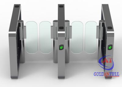 China Full Automatic Access Control Flap Barrier QR Code Reader Full Height for sale