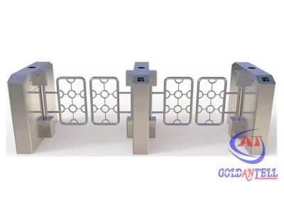 China Waterproof Dual Lane Swing Barrier Turnstile Anti Collision Function Movement for sale