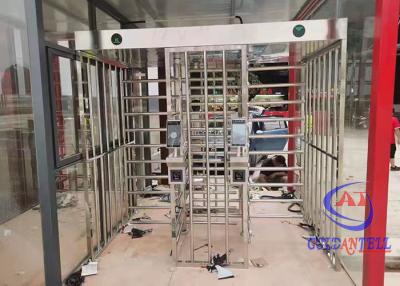 China CE Pedestrian Security Gates Two Way RFID Facial Recognition Full Height Turnstile for sale