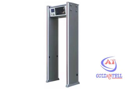 China Walk Through Metal Detector Security Gate 600mm Width With Temperature Check for sale