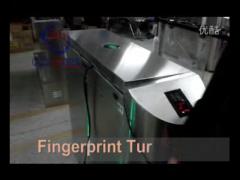 flap barrier gate with fingerprint reader