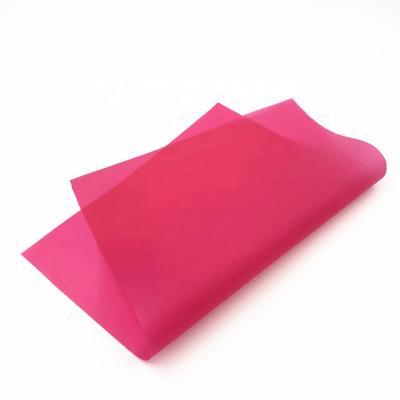 China Translucent Red Polyurethane Film Roll Moisture Proof For Fabrics for sale