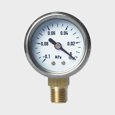 China Brass Connection Vacuum Pressure Gauge 40mm Stainless Steel Case for sale