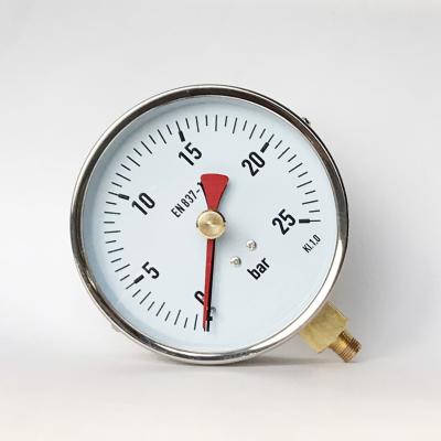 China 25 Bar 100mm Stainless Steel Pressure Gauge for sale