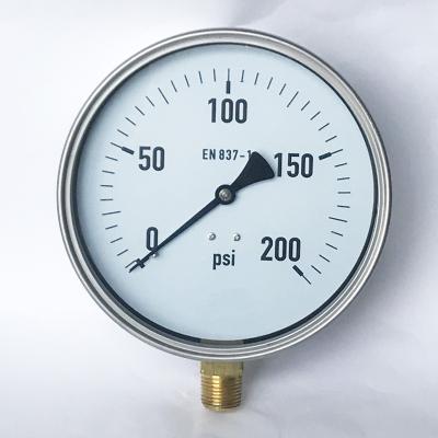 China 150m m indicador de la presión hydráulica de 200 PSI en venta