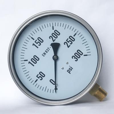 China indicador de presión neumático de 150m m bayoneta Ring Bottom Mount Pressure Gauge de 300 PSI en venta