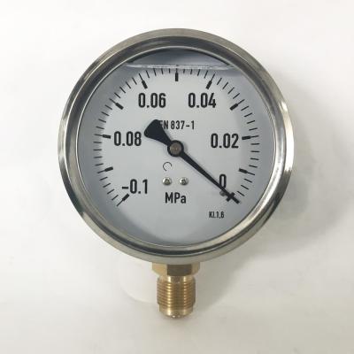China 0.1 MPa Stainless Steel Pressure Gauge for sale