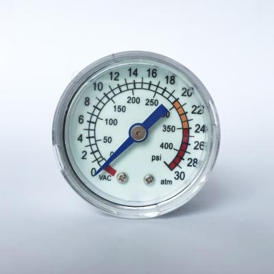China Axial Direction Mount Hygienic Pressure Gauge 30 ATM Luminous Inflation Syringe Manometer for sale