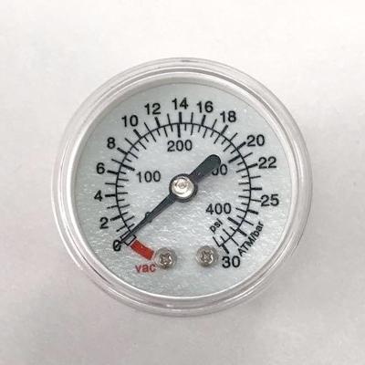 China Brass Connector Manometer Medical Pressure Gauge Luminous Dial 30 ATM 40mm Acrylic Lens for sale