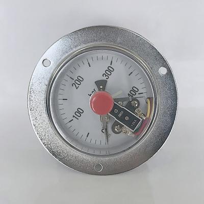 China NPT Plastic Electric Contact Pressure Gauges Flange 400 Bar Manometer for sale