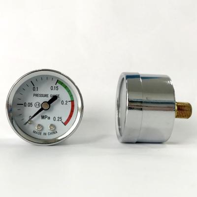 China 40mm Stainless Steel Pressure Gauge 0.25 MPa Back Mount Manometer Acc 2.5 for sale