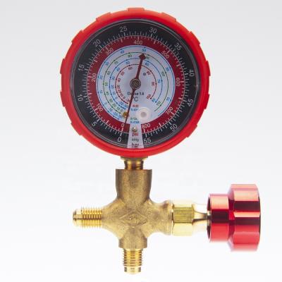 China 70mm 55 Bar Manifold Pressure Gauge Brass Connection Stainless Steel Pressure Gauge for sale