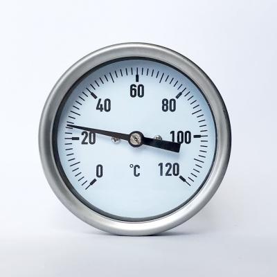 China termómetro de acero inoxidable de la conexión química industrial del termómetro bimetálico BSP de 80m m en venta