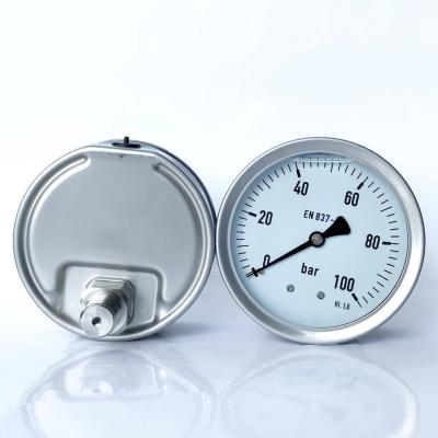 China 4 Inches 100 Bar Pressure Gauge for sale