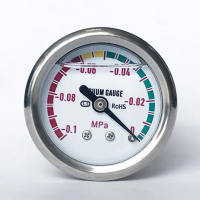 China 0.1 MPa Vacuum Pressure Gauge Ss316 Pressure Gauge Glycerine Filling Manometer for sale
