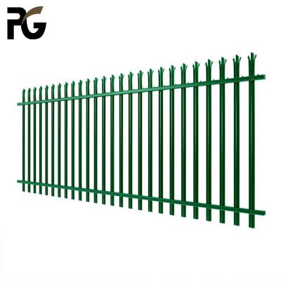 China Easily Assembled Price Cheap Hot Dipped Galvanized Industrial Safety Steel Commercial Palisade Fencing Designs for sale